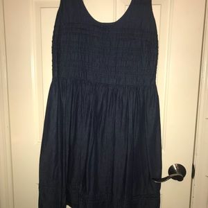 Old Navy dark blue denim dress